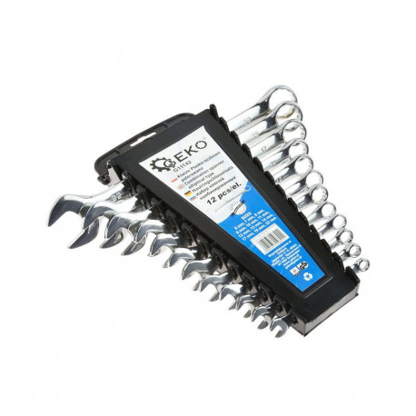 Polished Combination Wrench Spanner Set 6-22mm 12pcs Geko