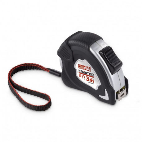 Mõõdulint alumiiniumkummist korpuses 3mx16mm KRT702103 KREATOR