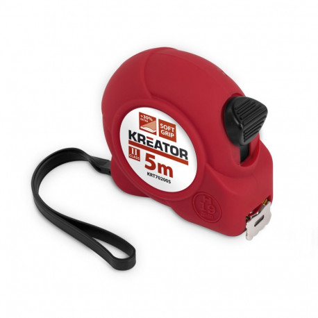 Measuring tape in rubber case 5mx16mm Kreator