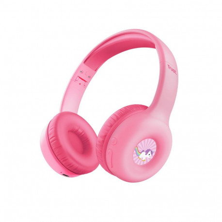 HEADPHONES WRL NOUNA KIDS/PINK 25274 TRUST