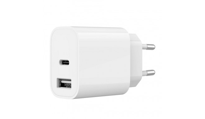 Gembird vooluadapter USB/USB-C TA-UC-2AC12-01, valge