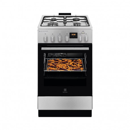 Gaasipliit elektriahjuga, Electrolux, 50cm, rst