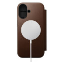 Nomad Modern Leather Folio iPhone 17 pruun