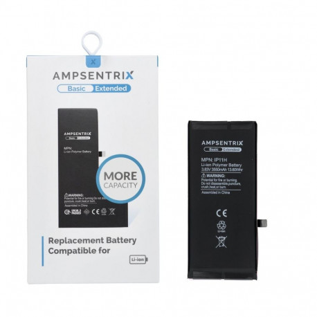 AmpSentrix Basic battery for iPhone 11 (high capacity 3550 mAh)