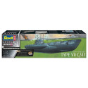 Plastic model German submarine type VII C/41 1/72