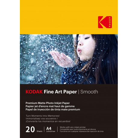 Kodak fotopaber A4 Fine Art Smooth 230g 20 lehte