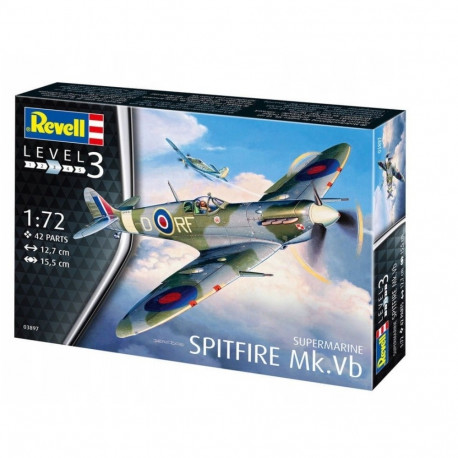 Here is a detailed overview and description for a Plastic Model Spitfire Mk.VB:
