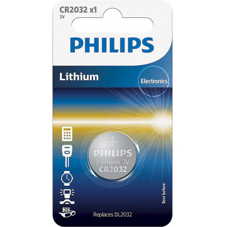 Philips patarei Lithium CR2032 1tk