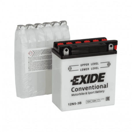 12V 5Ah 12N5-3B 120x60x130-+ Exide