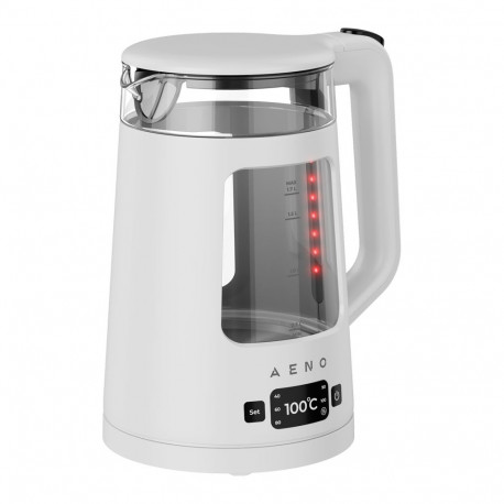 AENO EK6 Electric Kettle, 1.7L, LED Display, Temp Control 40-100°C, Strix