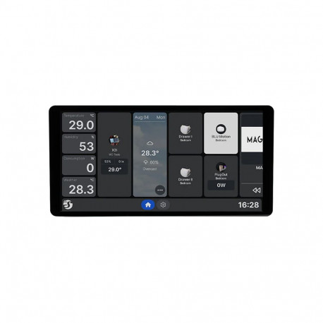 6.95" Shelly Wall Display X2i WiFi/BLU control panel (black)