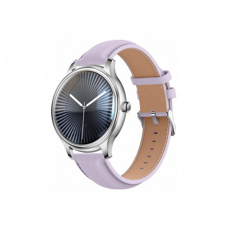 COLMI L28 Smart Watch (silver-purple + purple leather strap)