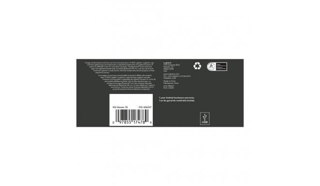 LOGITECH MX Master 3S Performance Wireless Mouse Graphite