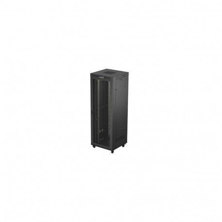 Lanberg 19" vabaltseisev serverikapp 47U/800x800, lamedas pakendis, võrgust uksega, LCD, must