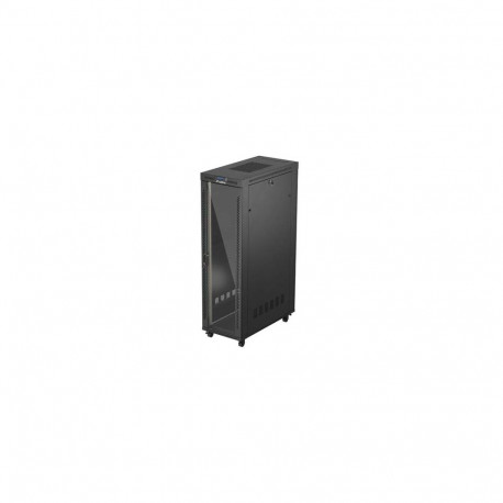 Lanberg 19" vabaltseisev rack-kapp 42U/600x1200 (lamppakendis) klaasukse ja LCD-ekraaniga, must