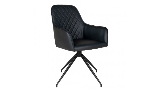 Söögitool HARBO pöörlev, must