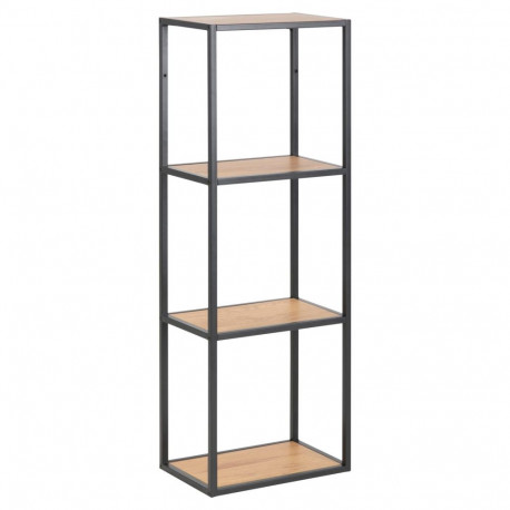 Seinariiul SEAFORD 24x37x108 cm, must/tamm