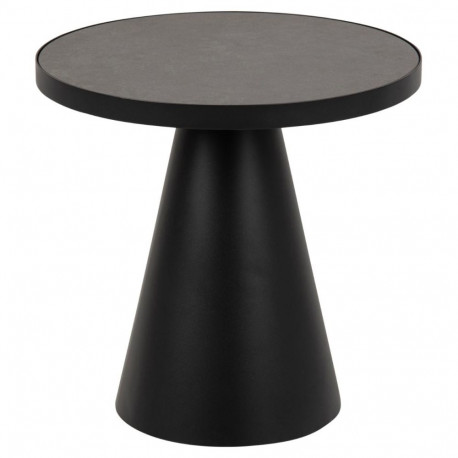 Diivanilaud SOLI Ø 45,7 cm, must