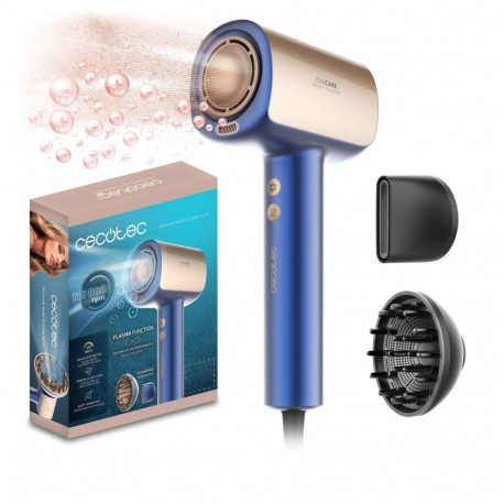 Cecotec föön DryGlam Nano Plasma Blue 1600W iooniline vaikne sinine
