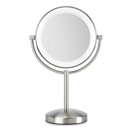 Magnifying Mirror with LED Babyliss Espejo De Maquillaje Led Double-sided