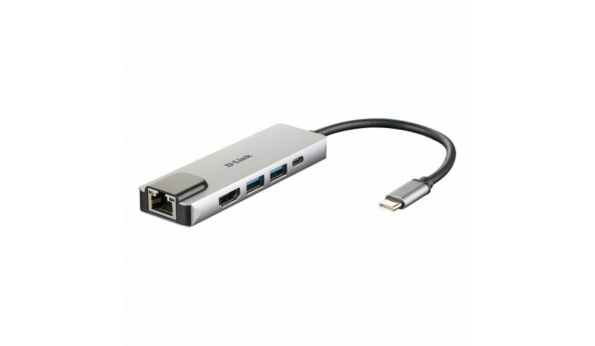 USB-jaotur C D-Link DUB-M520 Must 60 W
