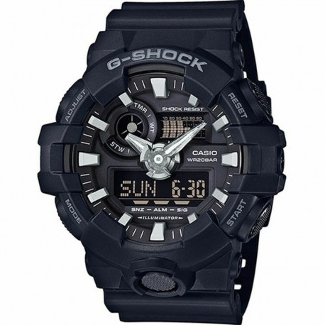 Meeste Kell Casio G-Shock GA-700-1BER Must (Ø 49 mm) (Ø 53 mm)