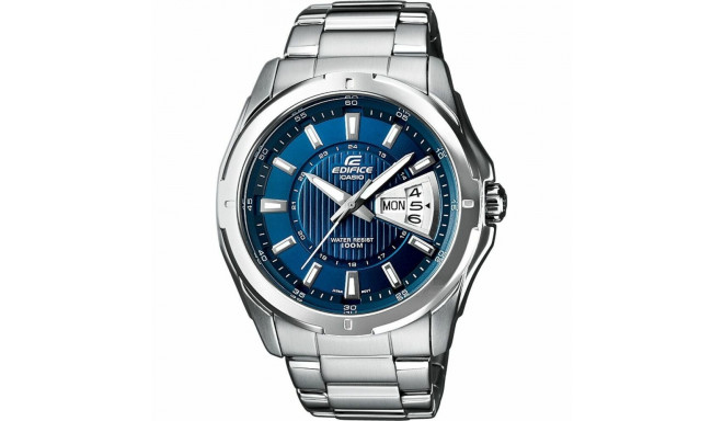 Meeste Kell Casio EF-129D-2AVEF Roostevaba teras Hõbedane