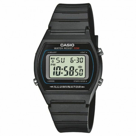 Meeste Kell Casio W-202-1AVEF Must Digitaalne