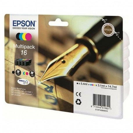 Original Ink Cartridge Epson Multipack 16 Yellow Black Cyan Magenta