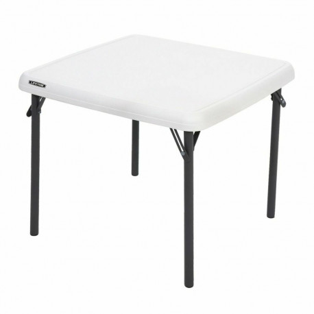 Child's Table Lifetime Foldable White Steel Plastic 61 x 61 x 53,5 cm