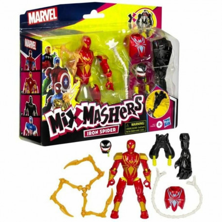 Jointed Figure Hasbro MixMashers Iron Spider Deluxe