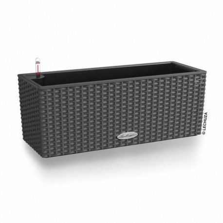 Taimepott Lechuza Must Hall polüpropüleen