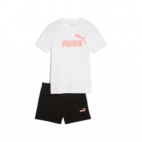 Children's Sports Outfit Puma Essentials No.1 Logo An White