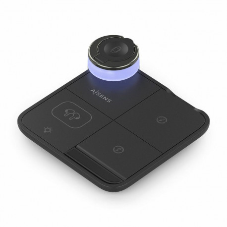 Cordless Charger Aisens 4IN1 15WACCS Black 15 W 50 W