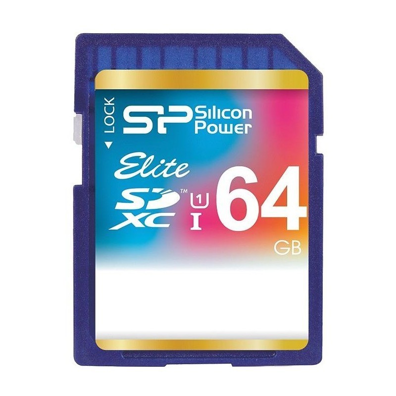 Silicon Power карта памяти SDXC 64GB Elite