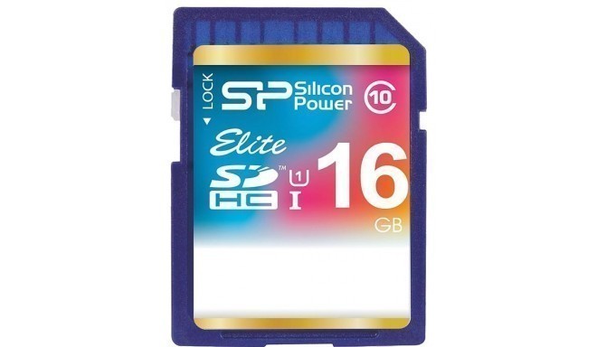 Silicon Power atmiņas karte SDHC 16GB Elite