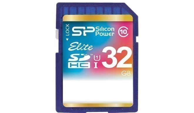Silicon Power atmiņas karte SDHC 32GB Elite