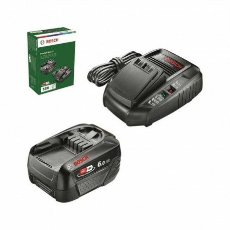 Laadija ja akude komplekt. BOSCH AL18-44 6 Ah 18 V