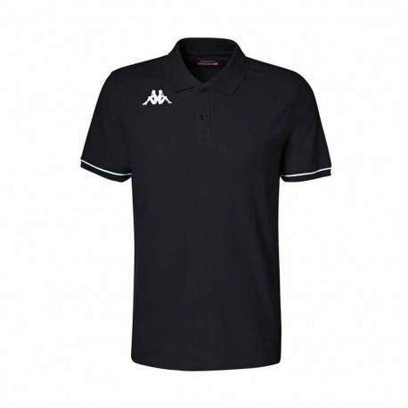 Polo lühikeste varrukatega, meeste Kappa Kappa Barli Must 4XL
