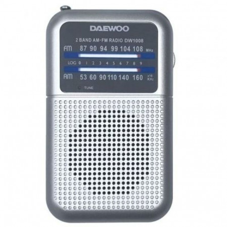 Transistorraadio Daewoo DW1008SL Hõbedane AM/FM Retro