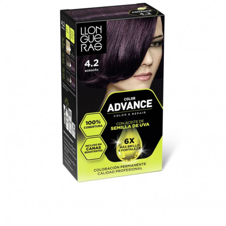 Püsivärv Llongueras COLOR ADVANCE Nº 4,2-Borgona
