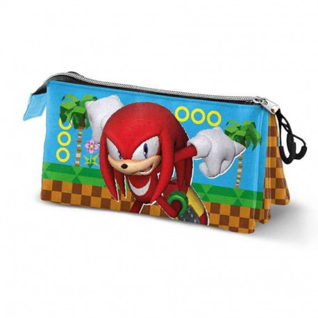 Kolme tõmblukuga pliiatsikarp Sonic