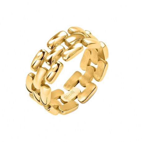 Ladies' Ring Stroili 1694718 Golden