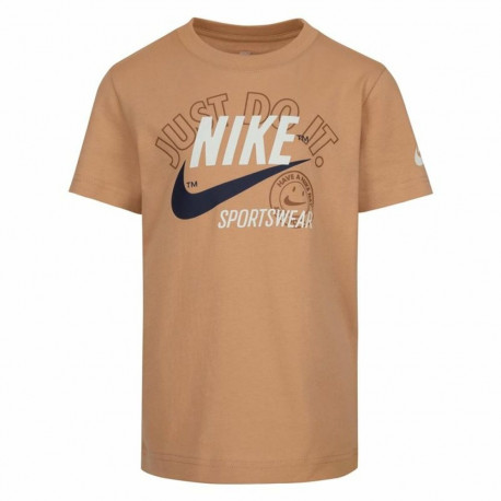 Lühikeste varrukatega T-särk, laste Nike Retro Ss Beež - 3-4 aastat