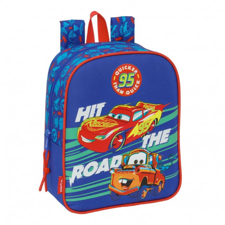 School Bag Cars Multicolour 22 x 27 x 10 cm