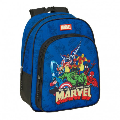 School Bag The Avengers Blue Black 27 x 33 x 10 cm