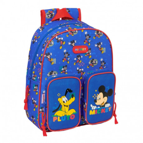 School Bag Mickey Mouse Clubhouse Today Blue 28 x 34 x 10 cm