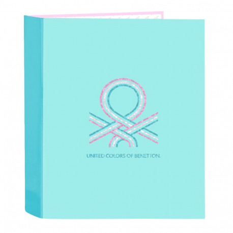 Ring binder Benetton Dolce Multicolour A4 27 x 33 x 6 cm