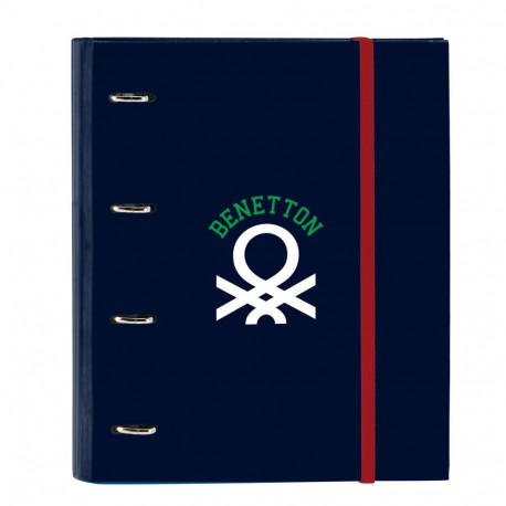 Ring binder Benetton Together Navy Blue 27 x 32 x 3.5 cm