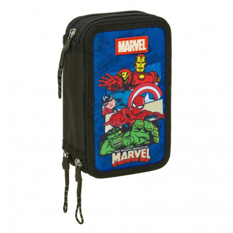 Holdall The Avengers Blue Black 12,5 x 19,5 x 5,5 cm 37 Pieces